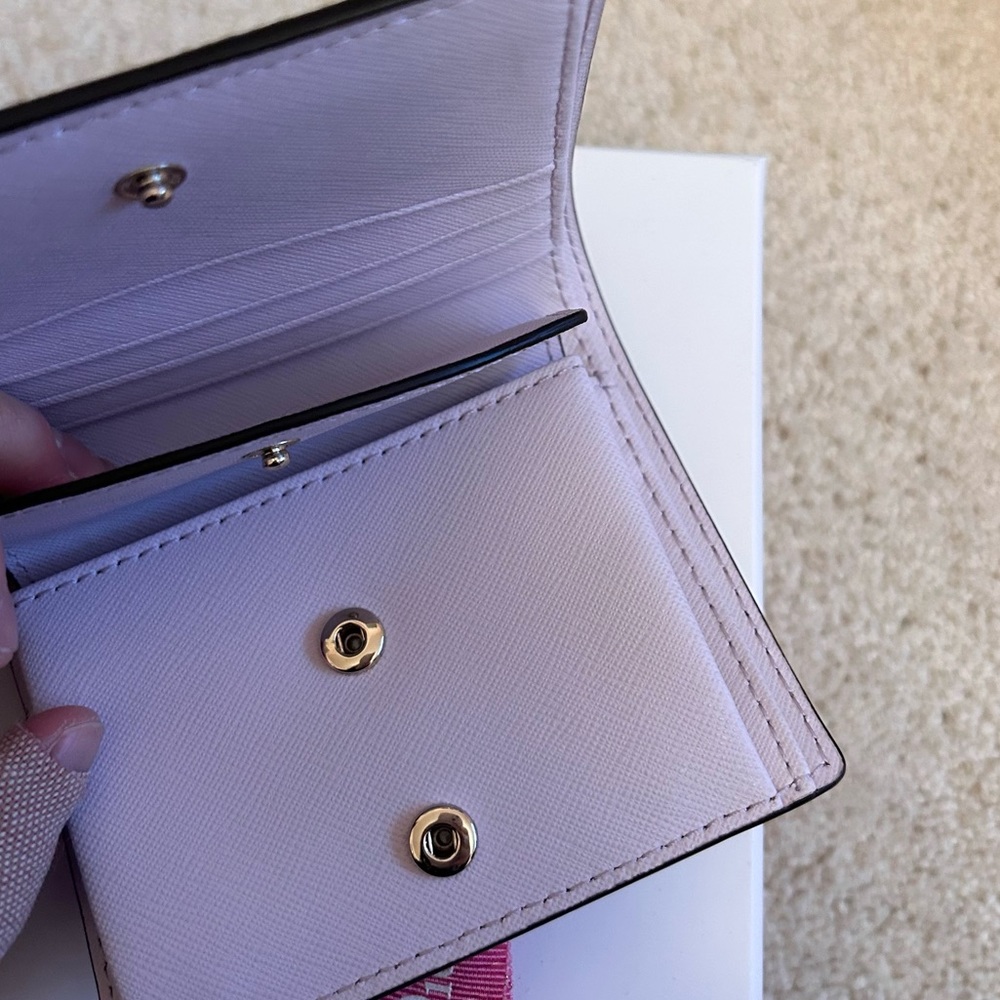 kate spade y2k blush pink bifold wallet - Picture 6 of 8